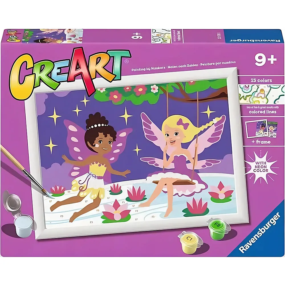 Ravensburger CreArt Malen nach Zahlen - Adorable Fairy Friends