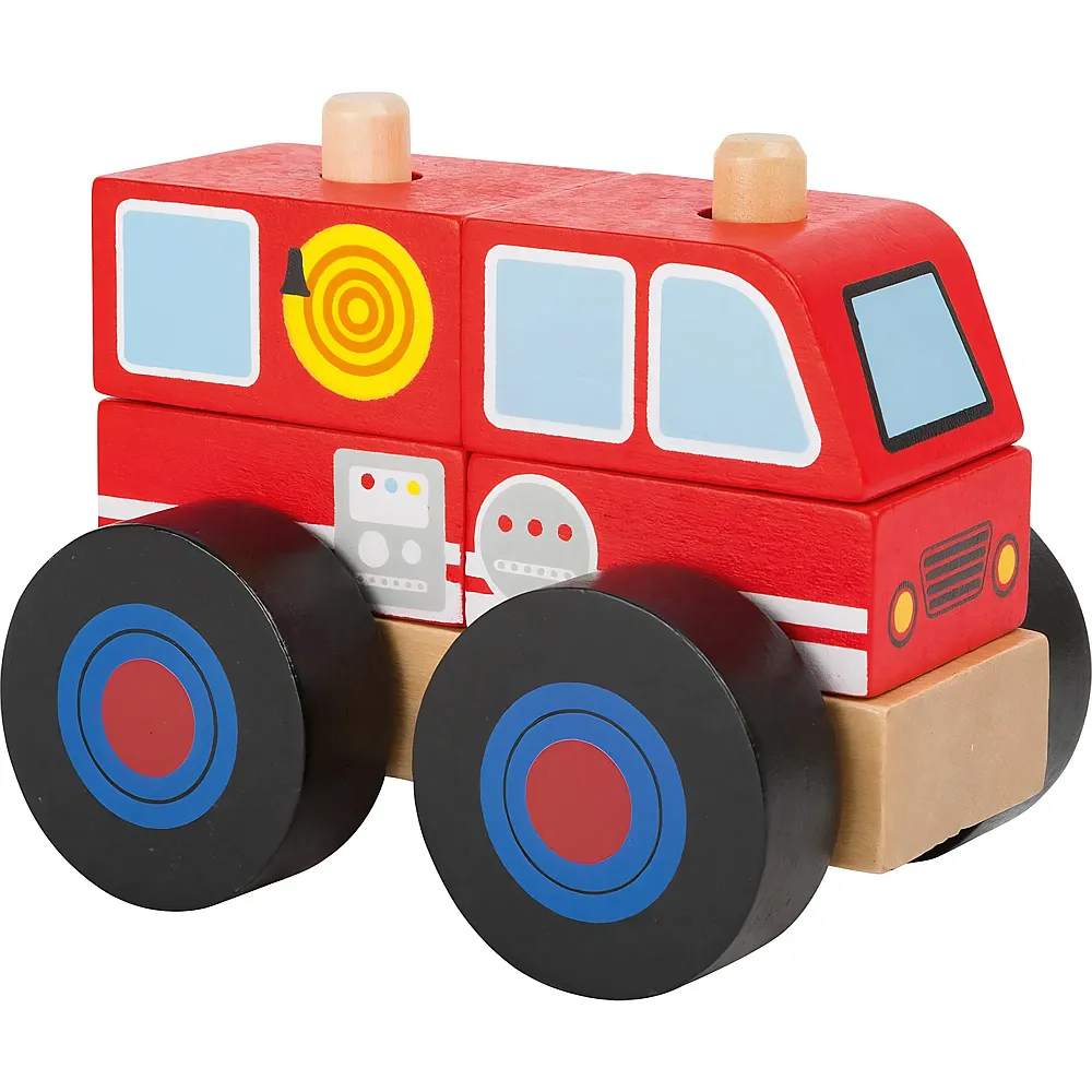 small foot Konstruktionsfahrzeug Feuerwehr - 5 Teile