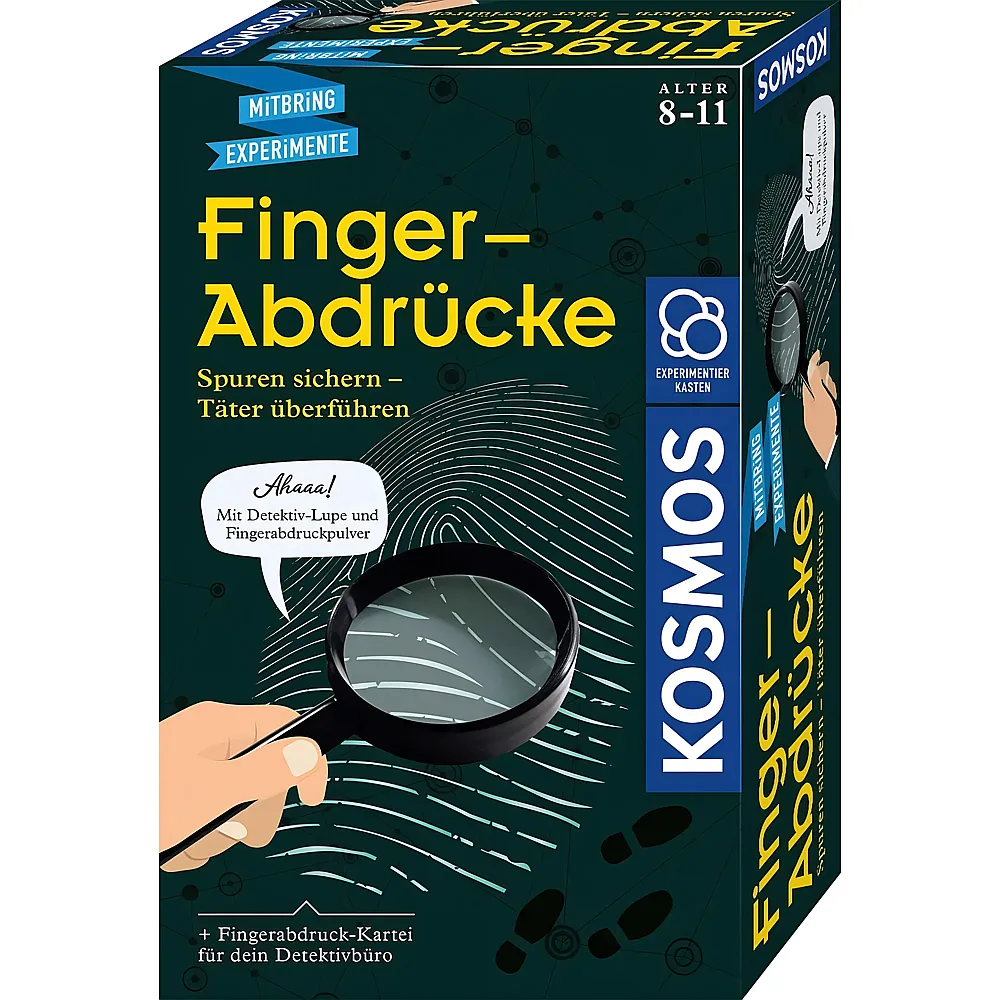 Kosmos Mitbring Experimente Fingerabdr�cke - Detektiv-Experimente
