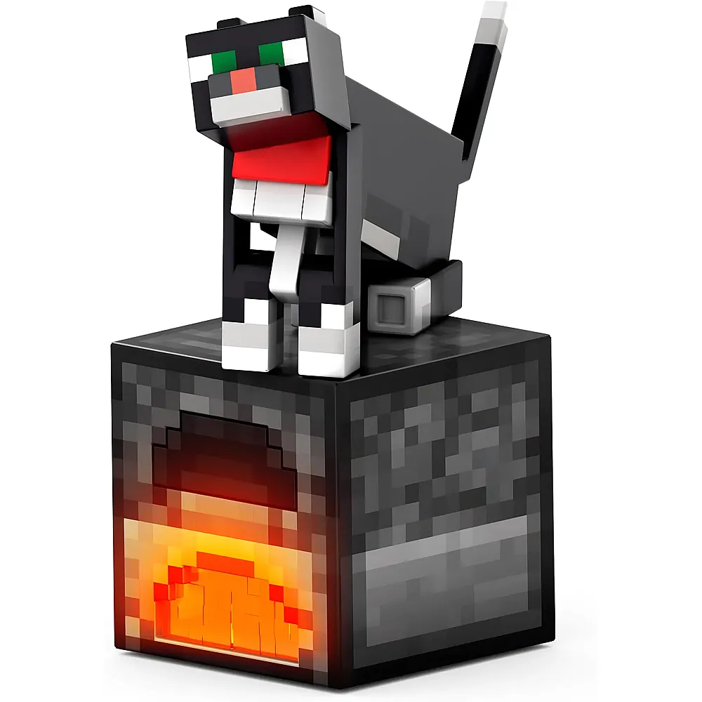Mattel Minecraft Diamond Level Tuxedo-Katze