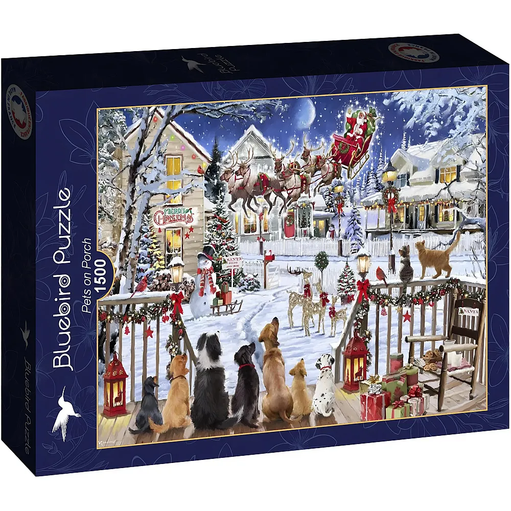 Bluebird Puzzle Pets on Porch 1500Teile