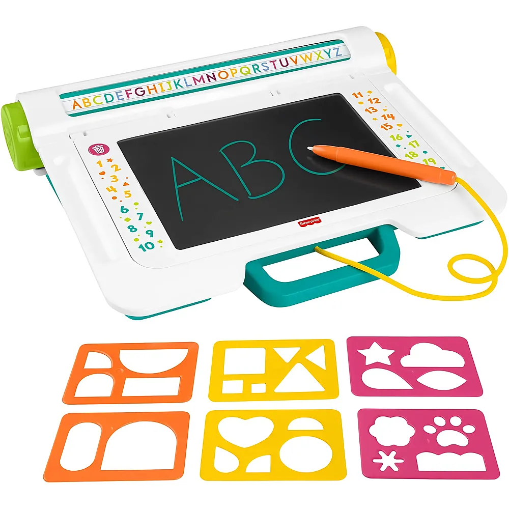 Fisher-Price Lernspass Doodle Pro Kindergartenkinder Lern- und Zeichenbrett