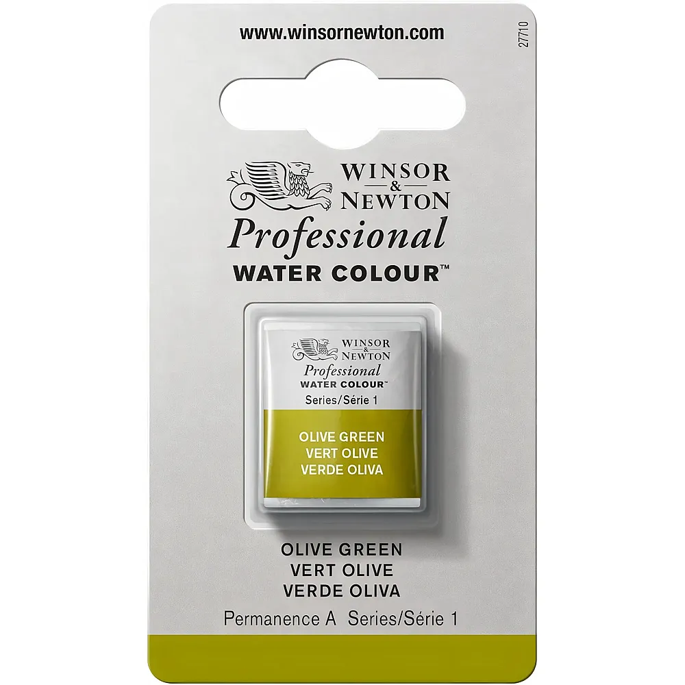 Winsor & Newton Professional Water Colour Aquarellfarbe Olivgr�n - 1/2 Napf