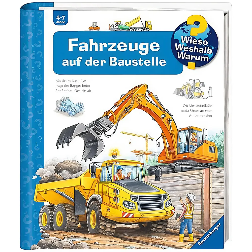 Ravensburger Wieso Weshalb Warum Fahrzeuge auf der Baustelle Nr.7