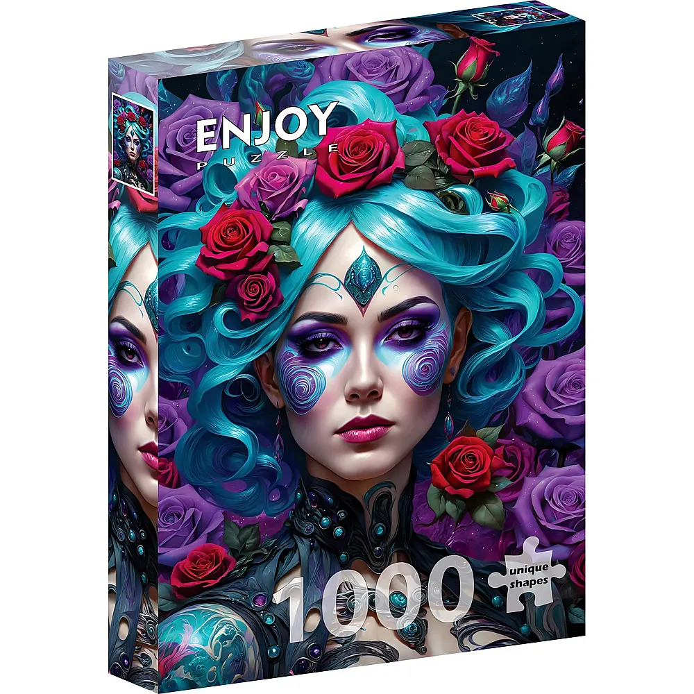 Enjoy Puzzle Gothic Flowers Portrait - 1000 Teile