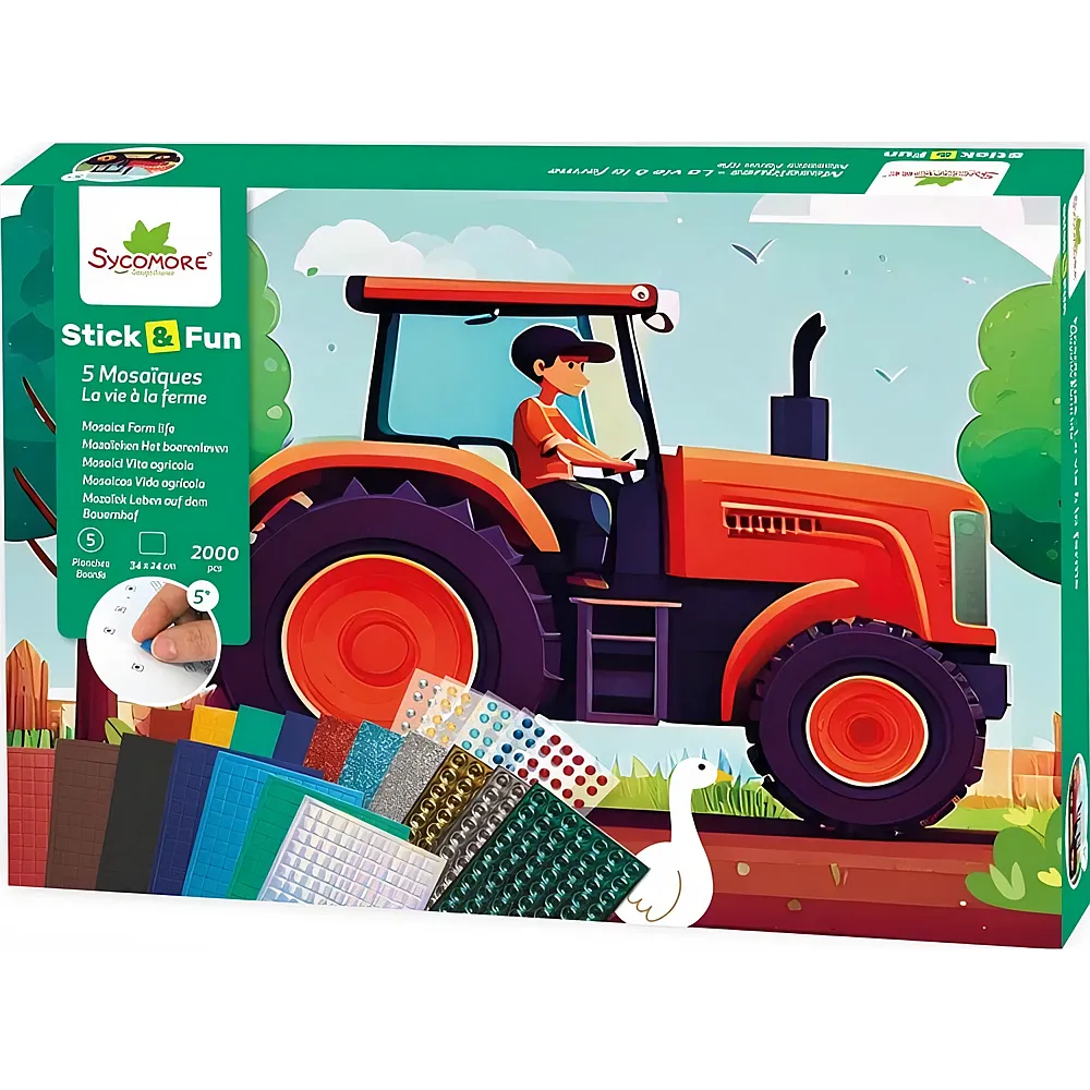 meinspielzeug - Sycomore Stick'n Fun XL Mosaiken - Das Leben Auf Dem Bauernhof fr-de