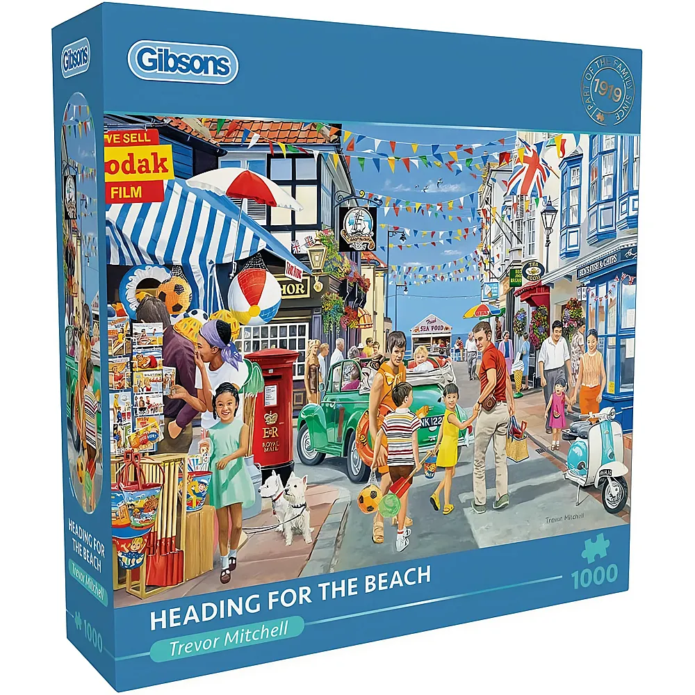 Gibsons Puzzle Trevor Mitchell Auf dem Weg zum Strand - 1000 Teile