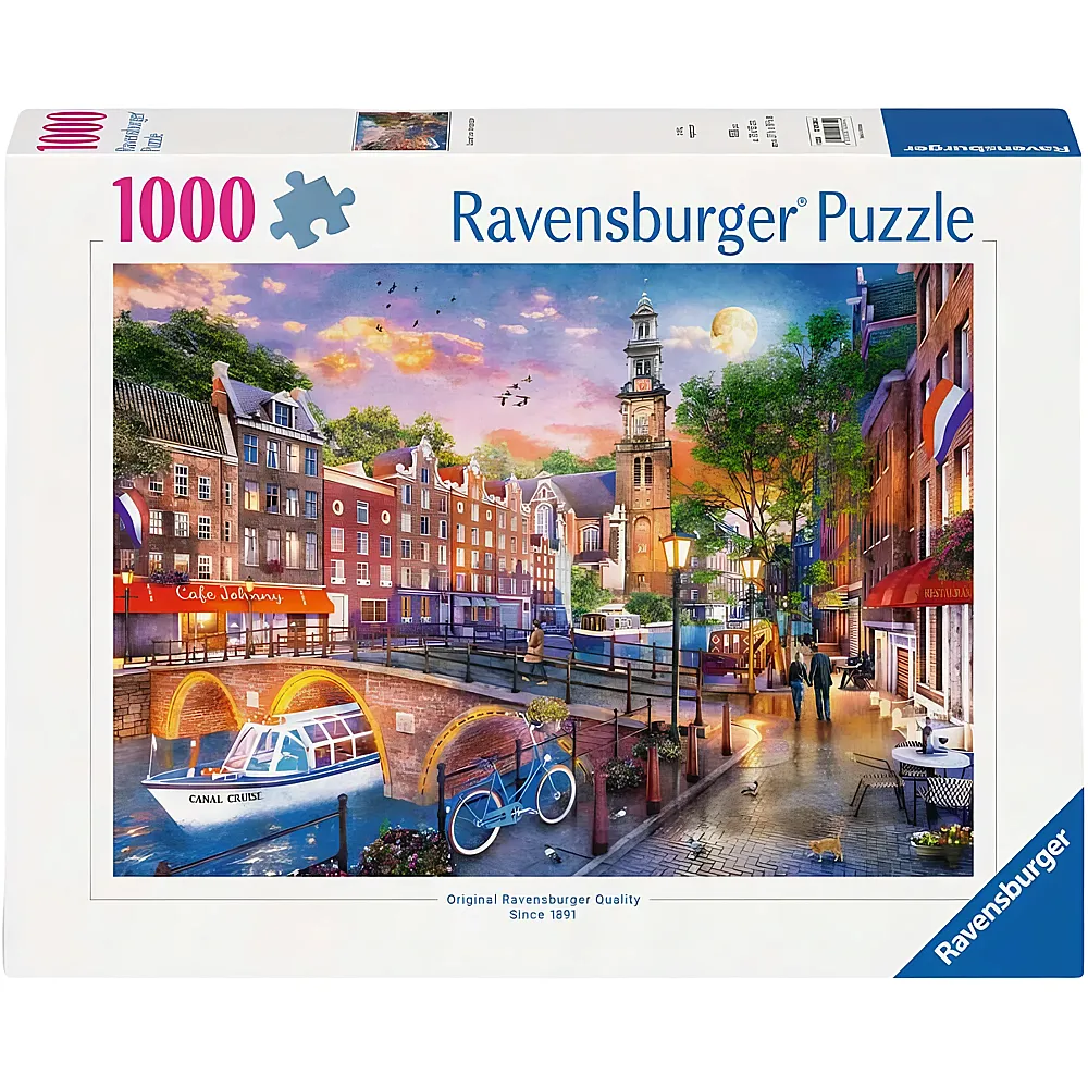 Ravensburger Puzzle Sonnenuntergang Amsterdam - 1000 Teile