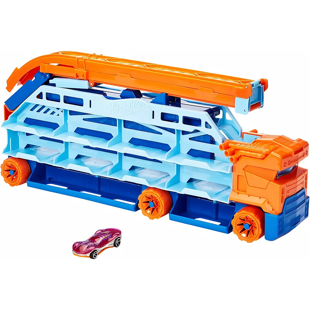 Hot Wheels City Transporter - mit ausfahrbarer Abfahrtsrampe