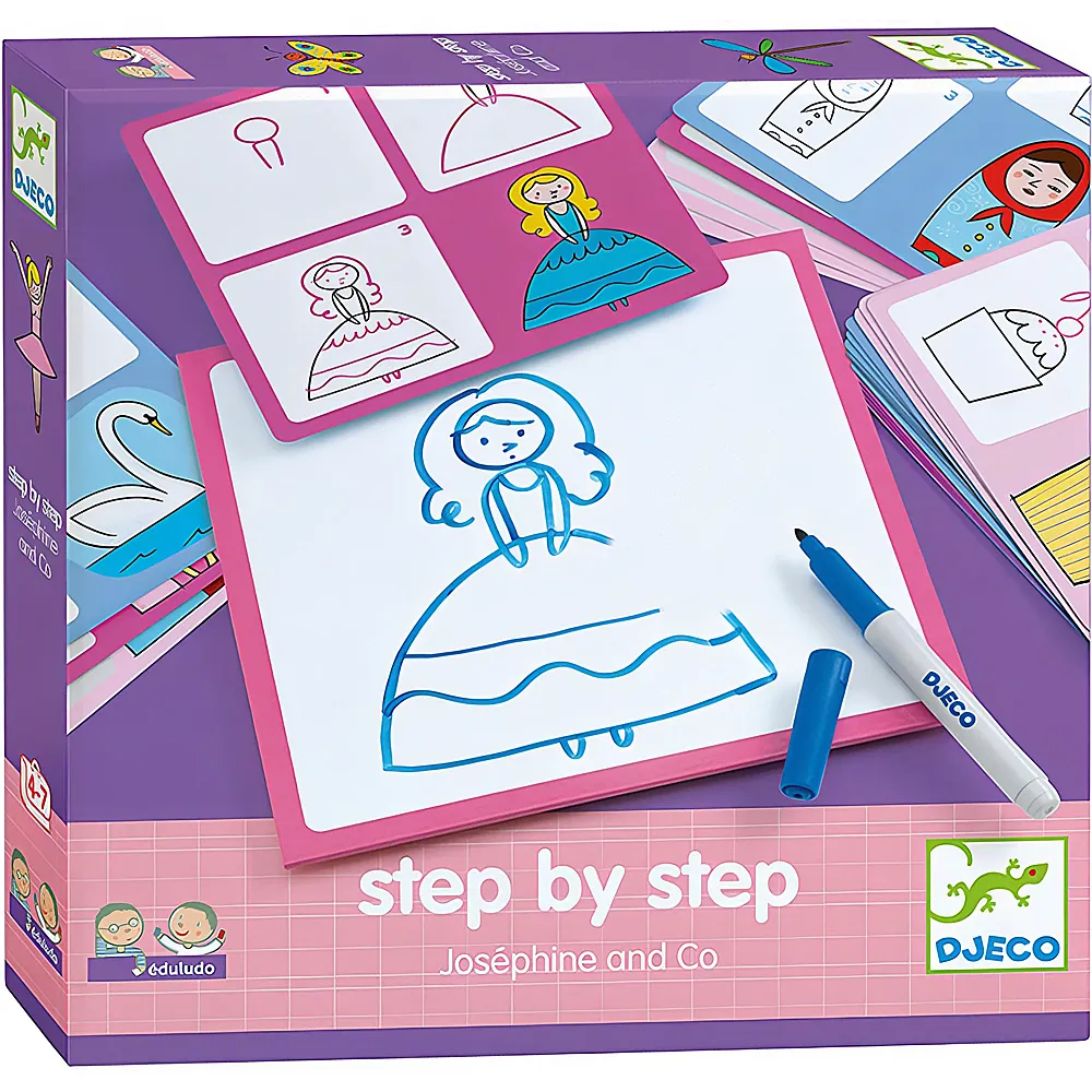 Djeco Spiele Eduludo Step by step Josphine and Co mult