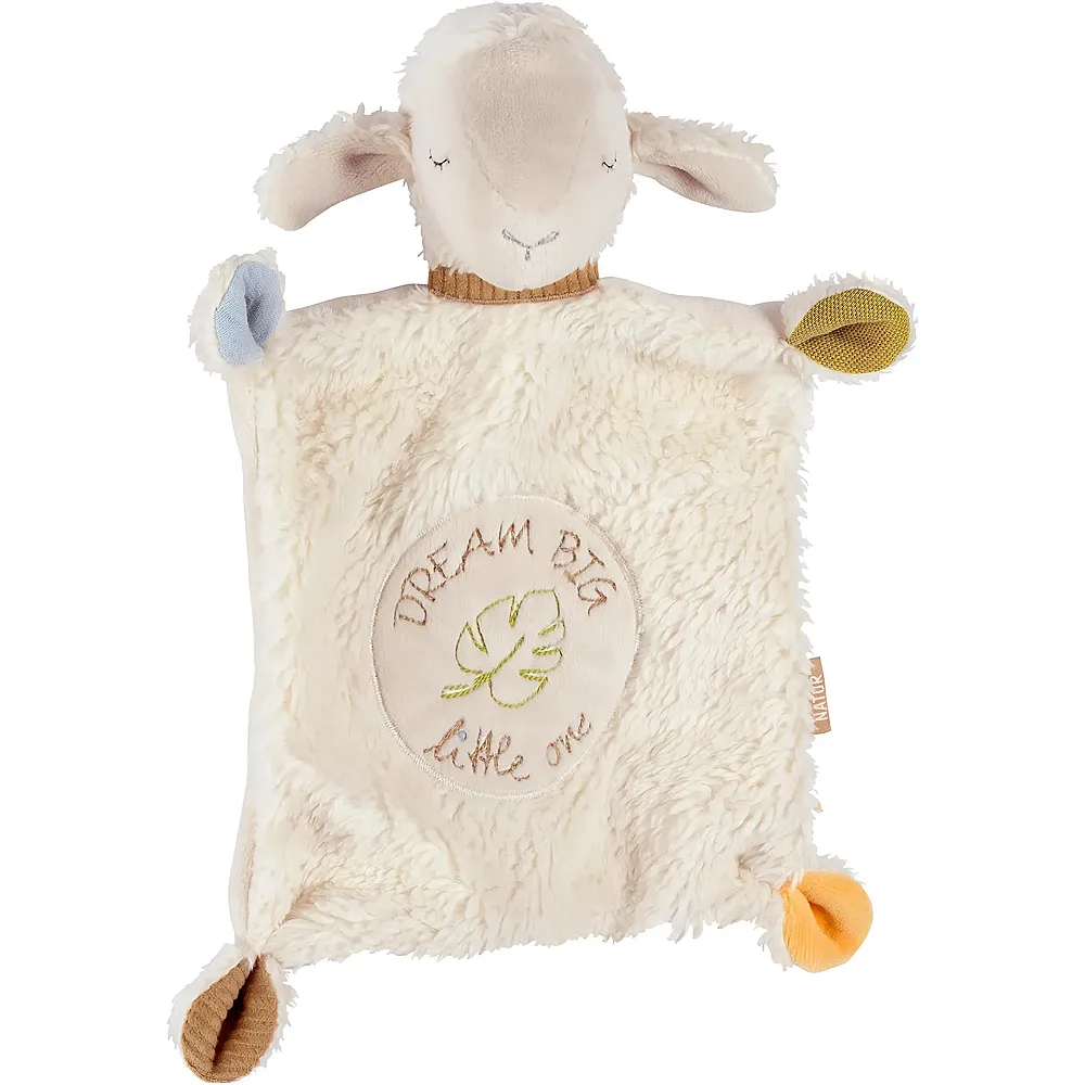 meinspielzeug - Fehn Natur Schmusetuch Slogan Schaf 28cm | Schmuset�cher