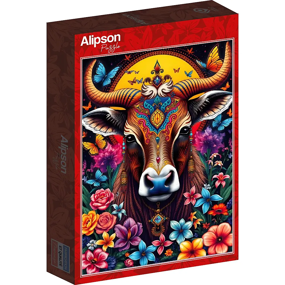 Alipson Puzzle Die Kuh und das Blumengeheimnis - 1000 Teile
