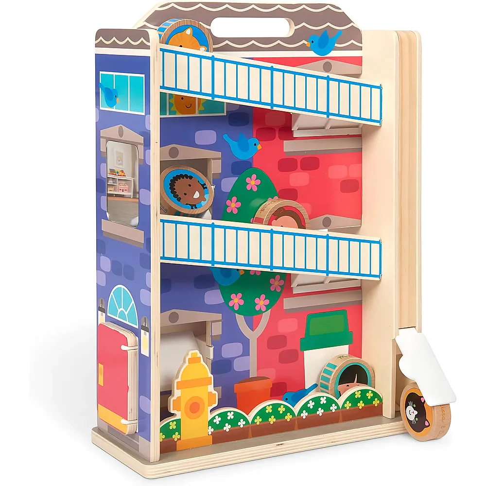 Melissa & Doug Go Tots Trubel im Stadthaus Kugelbahn