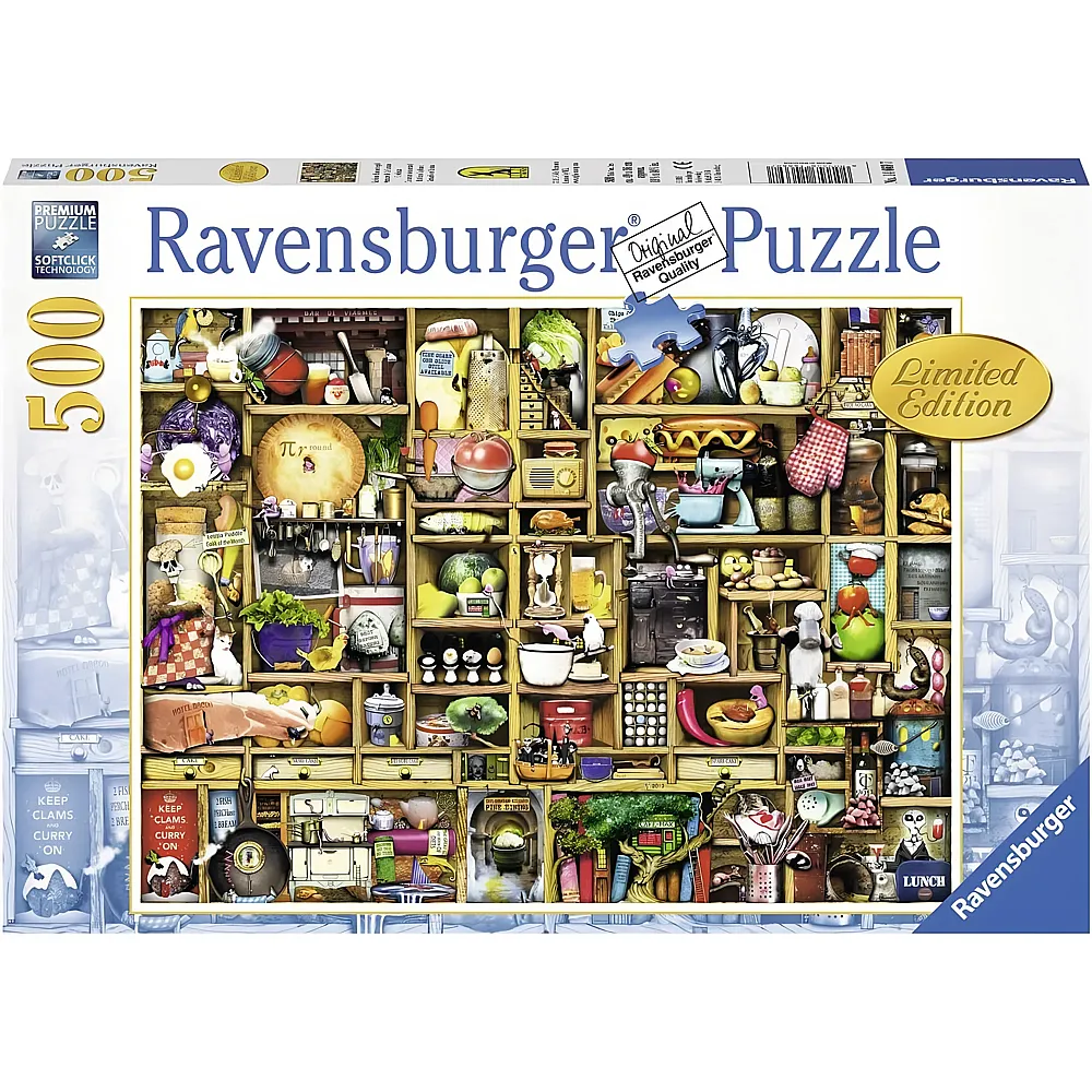 Ravensburger Puzzle Kurioses K�chenregal - 500 Teile