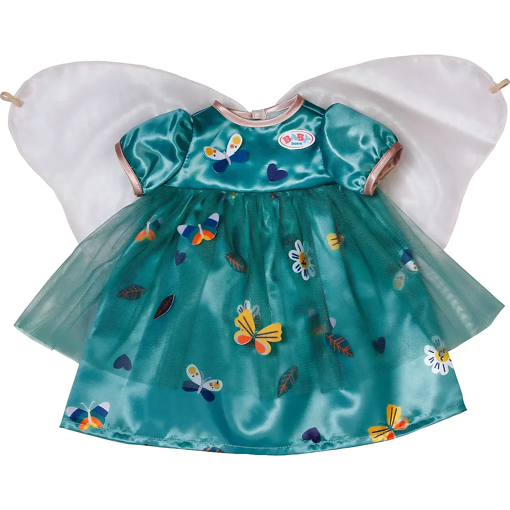 Zapf Creation Baby Born Feenkleid mit Flügeln - 43 cm | Puppenkleider
