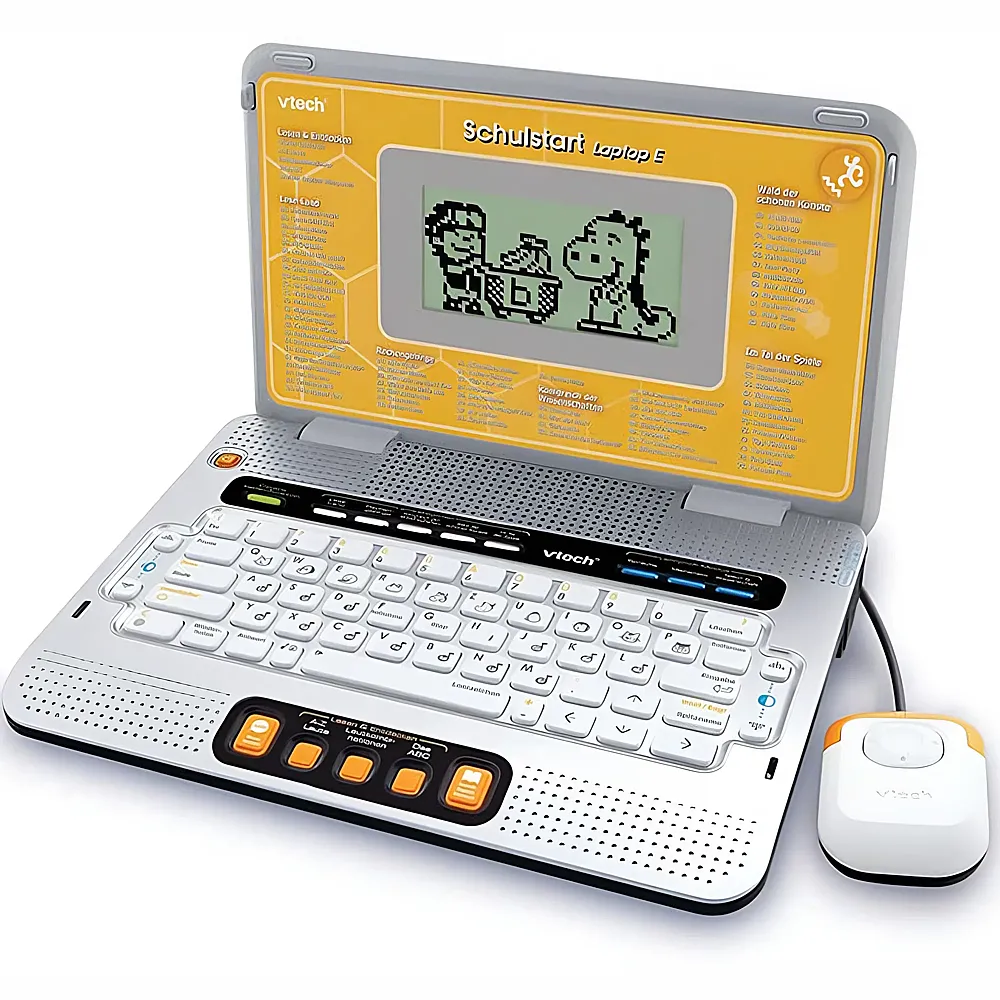 vtech Aktion Intelligenz Schulstart Laptop E Grau/Gelb DE