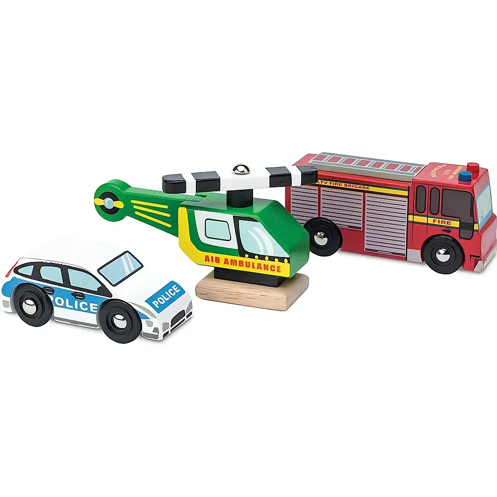 Le Toy Van Rettungsfahrzeuge Set