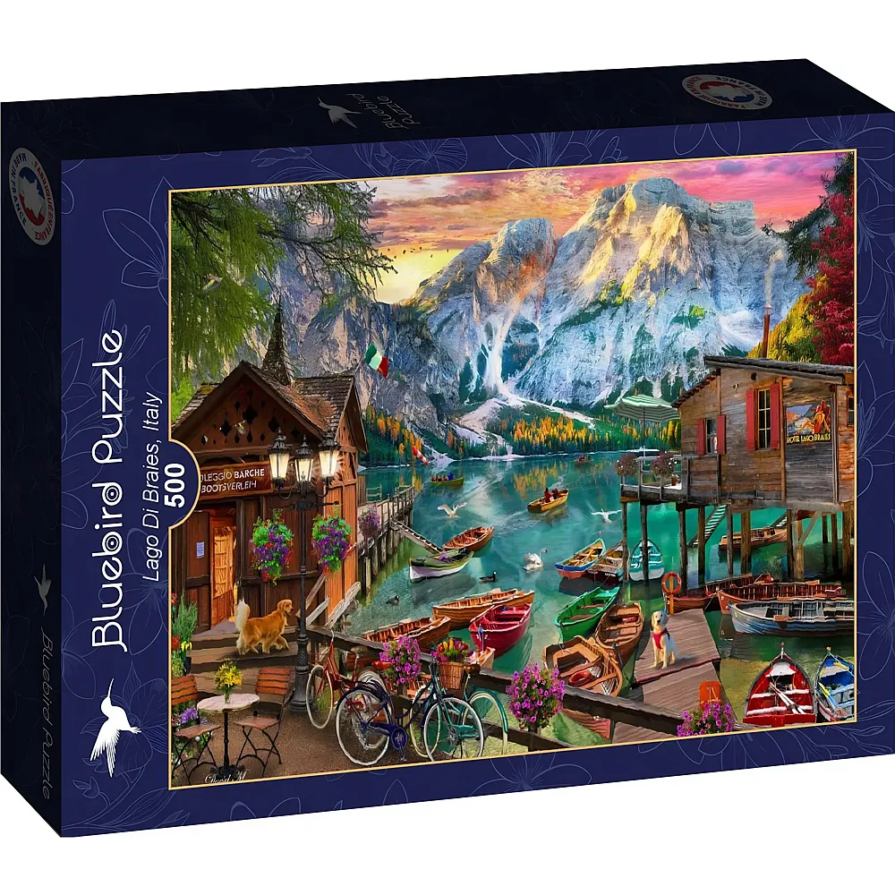 Bluebird Puzzle Lago Di Braies, Italy 500Teile