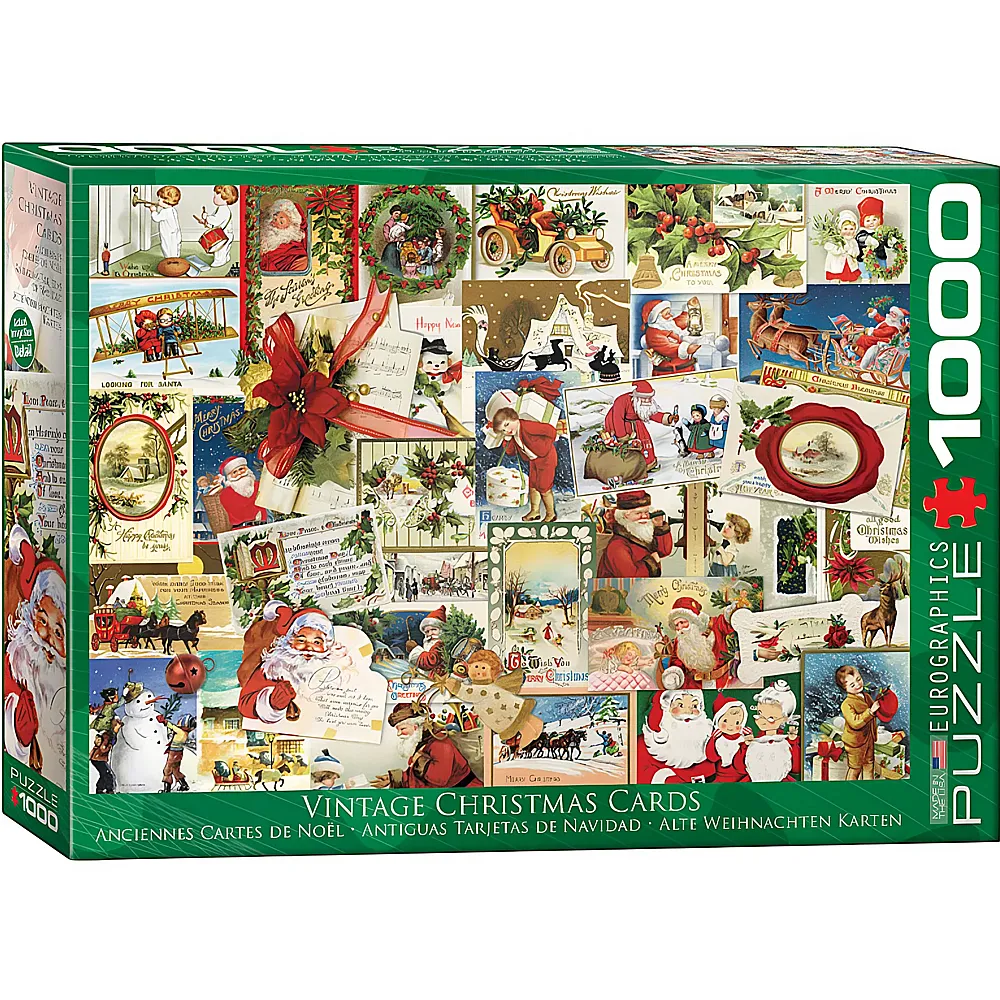 Eurographics Puzzle Weihnachtskarten 1000Teile