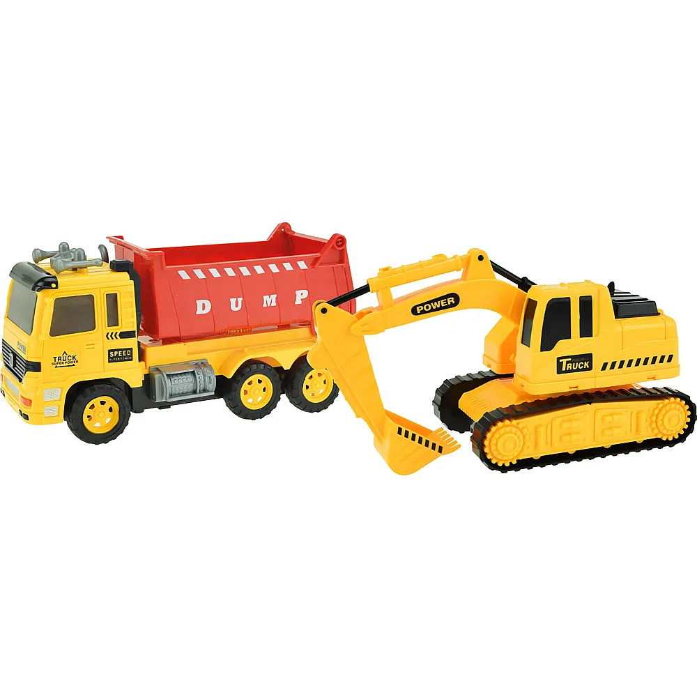 Toi-Toys Muldenkipper mit Raupenbagger