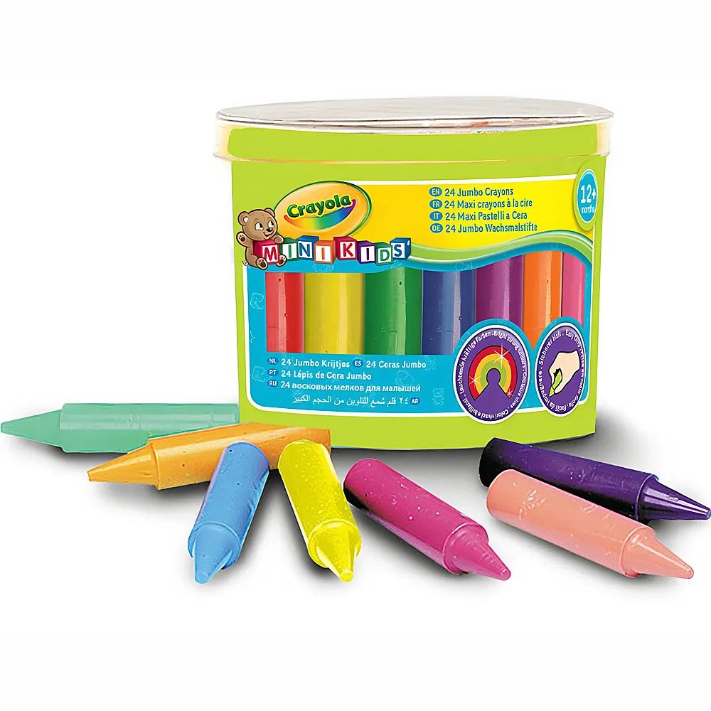 Crayola Jumbo Wachsmalstifte 24Teile | Farbe & Kreide
