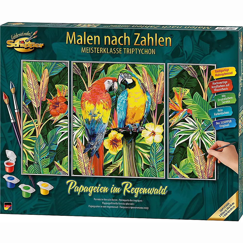 Schipper Tiermotive Malen nach Zahlen Papageien im Regenwald