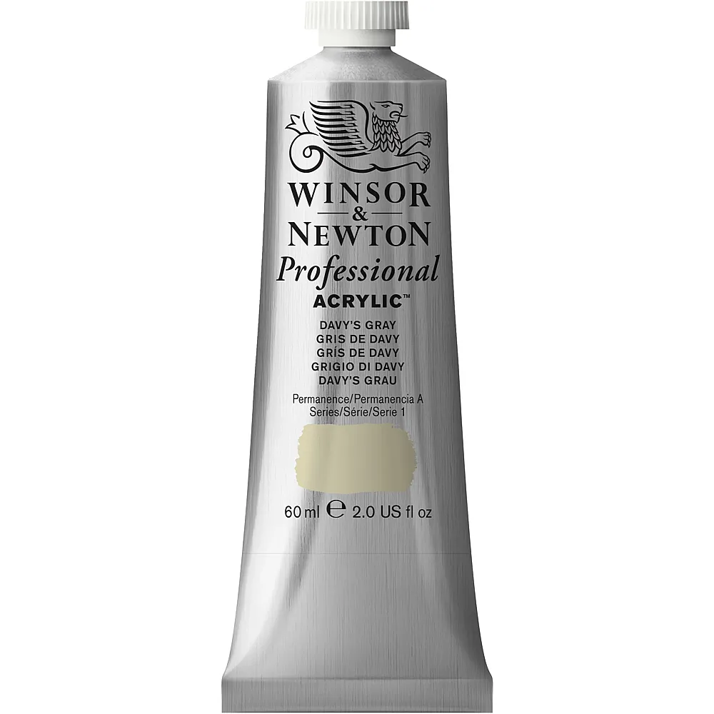 meinspielzeug - Winsor & Newton W&n Prof. Acrylfarbe 60ml Tube Davy's Grau