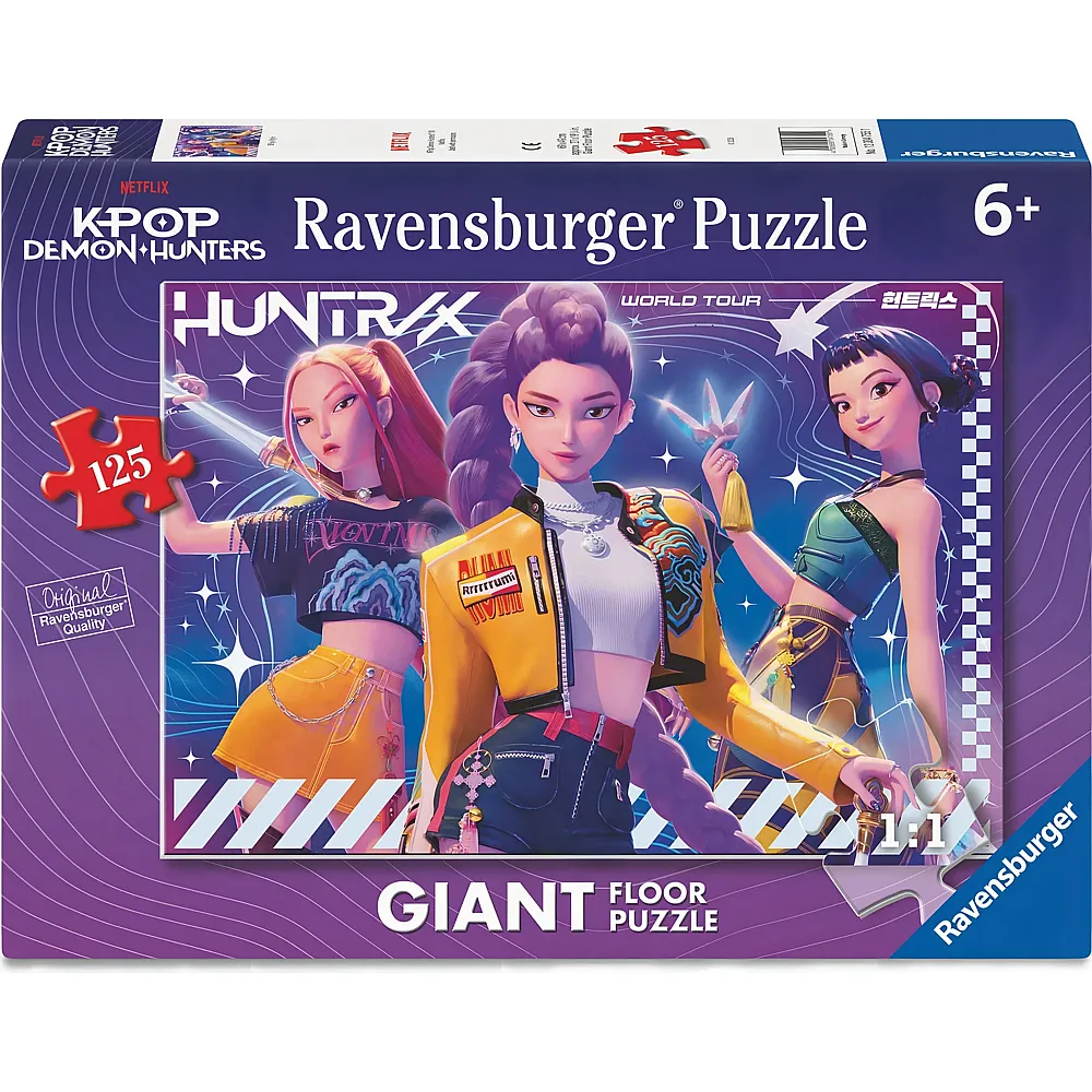 Ravensburger Puzzle Giant Floor Kpop Demon Hunters - 125 Teile