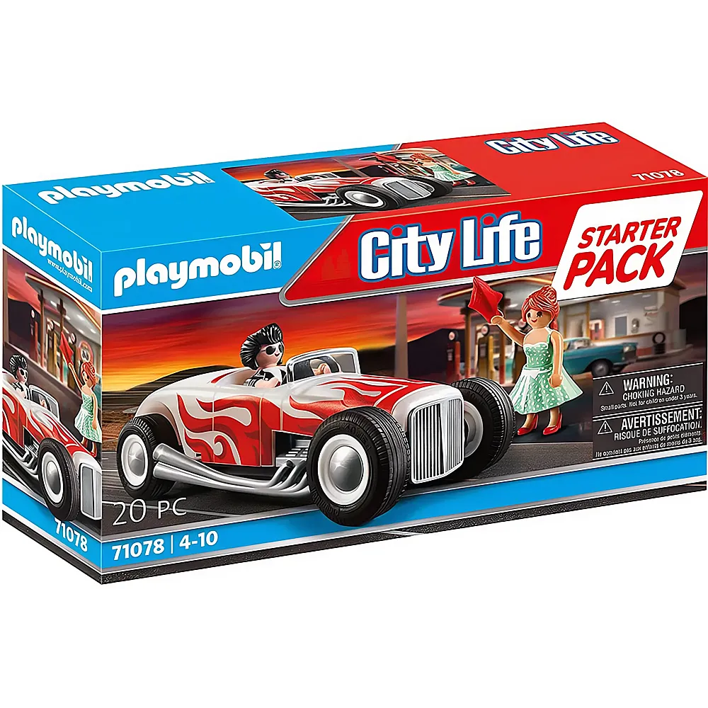 PLAYMOBIL City Life Starter Pack Hot Rod 71078