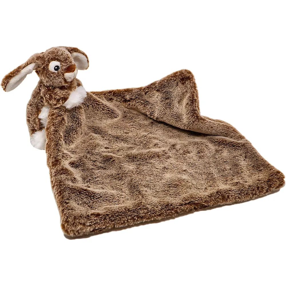 Mollis Schnuffeltuch Hase Braun - 30 x 30 cm