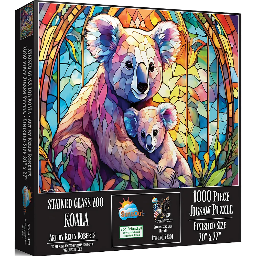 SunsOut Puzzle Kelly Roberts SG Zoo - Koalas - 1000 Teile