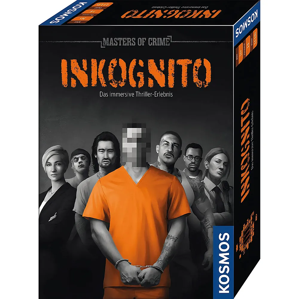 Kosmos Masters of Crime Inkognito - Immersives Thriller-Erlebnis - Deutsch