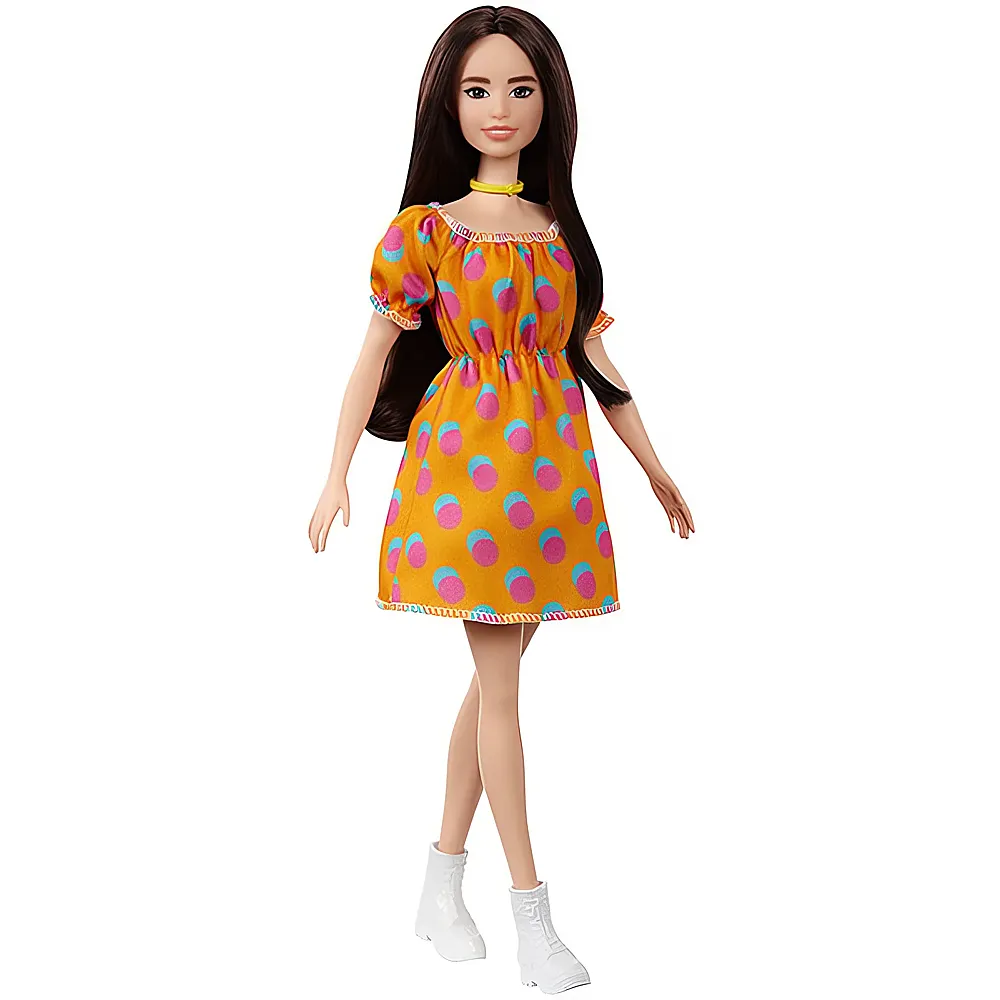 Barbie Fashionistas Puppe im schulterfreien Polka-Dot Kleid Nr.160