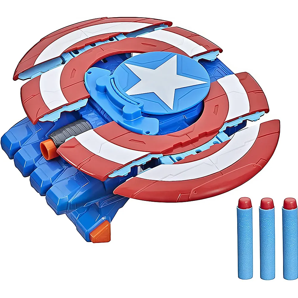 NERF Mech Strike Avengers Captain America Strikeshot Schild