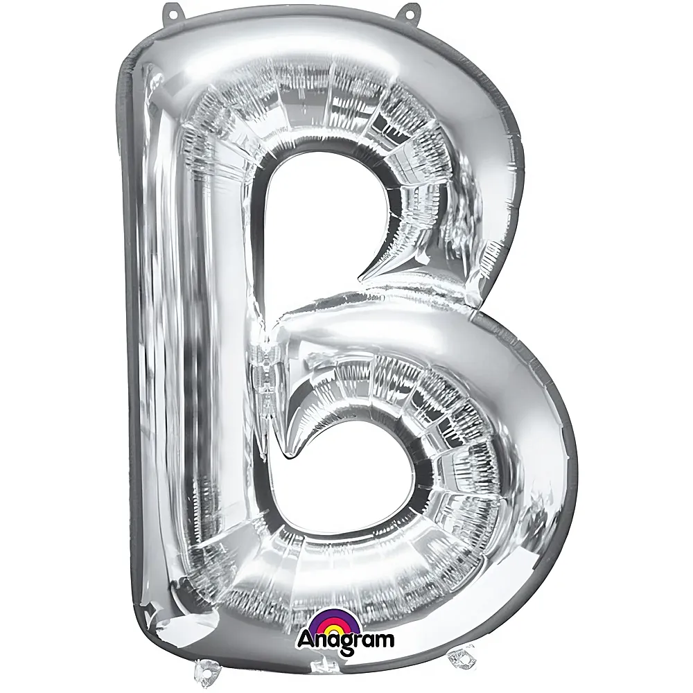 Amscan Buchstaben Silber Folienballon Buchstabe B Silber 93cm | Kindergeburtstag