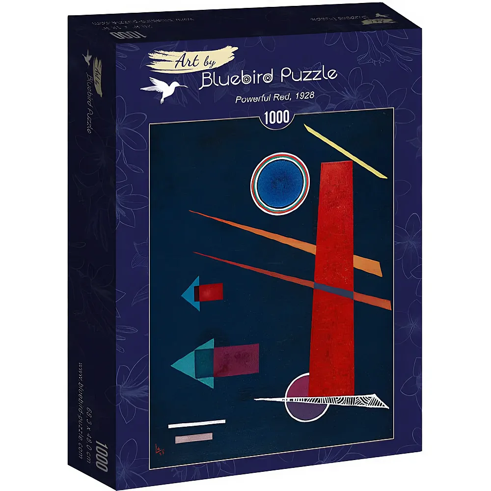 Bluebird Puzzle Vassily Kandinsky Powerful Red, 1928 1000Teile