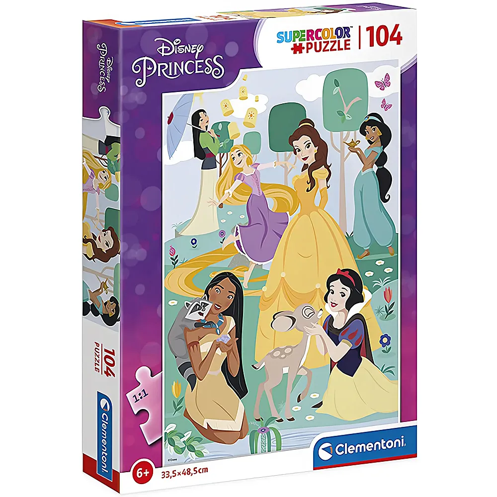 Clementoni Puzzle Supercolor Disney Princess 104Teile