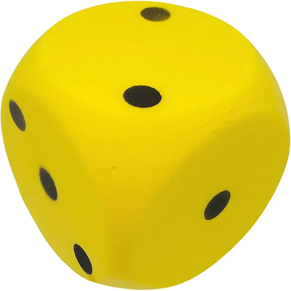 meinspielzeug - Alldoro Schaumstoff-W�rfel Gelb - 15 cm | Wurfspiele