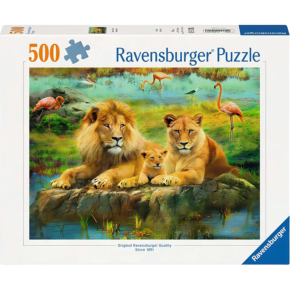 Ravensburger Puzzle L�wen in der Savanne 500Teile
