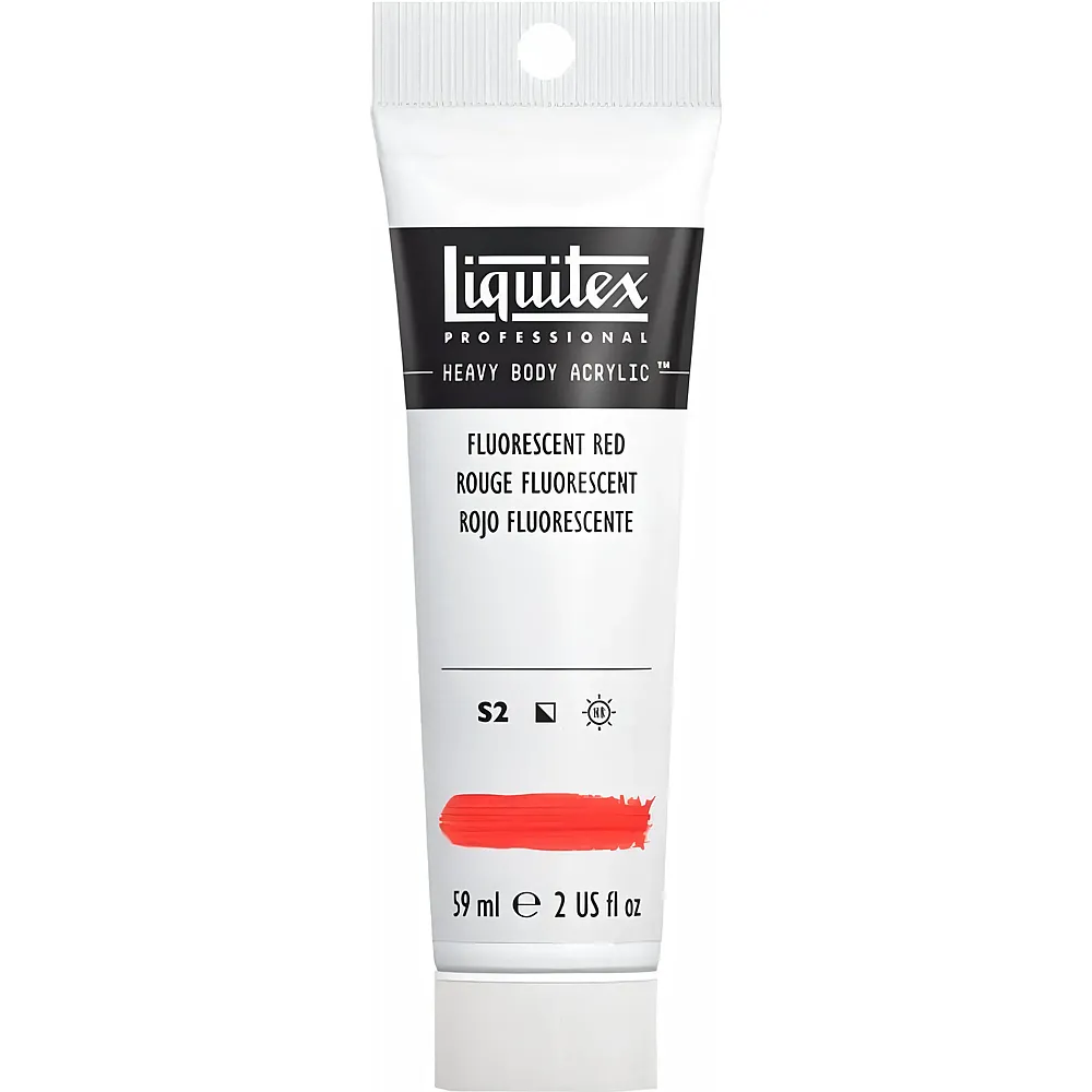 Liquitex Lqx Prof. Heavy Body Acrylfarbe 59ml Tube Fluo Rot - Suche