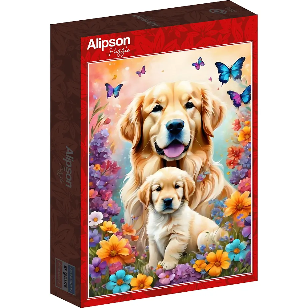 Alipson Puzzle Maternal Love Collection Hundemutter mit Welpen - 1000 Teile