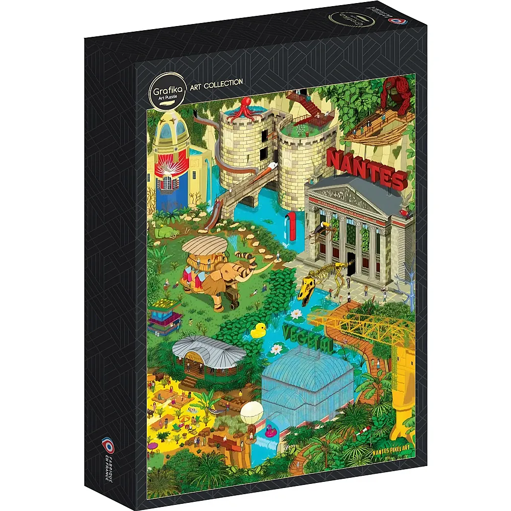 Grafika Puzzle Nantes - Gr�n 2 1000Teile