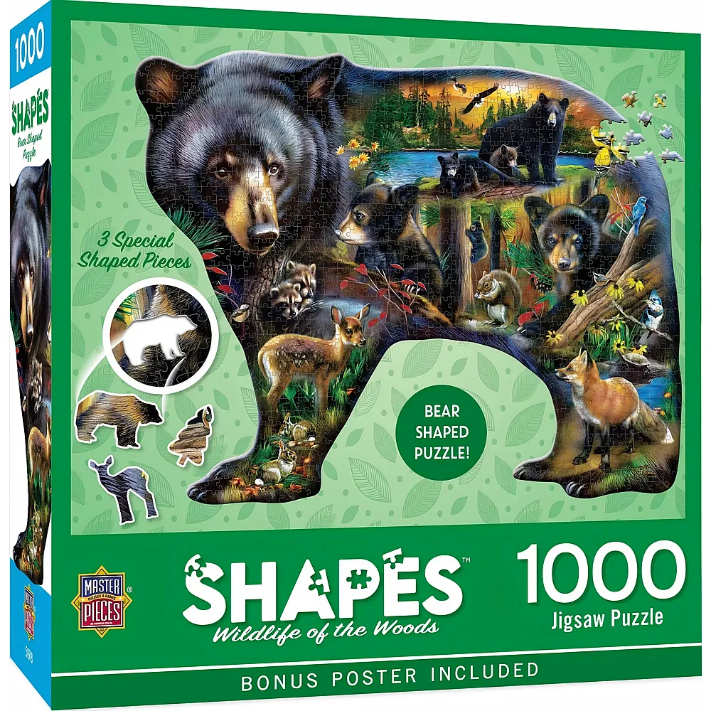Master Pieces Puzzle Tierwelt des Waldes - 1000 Teile