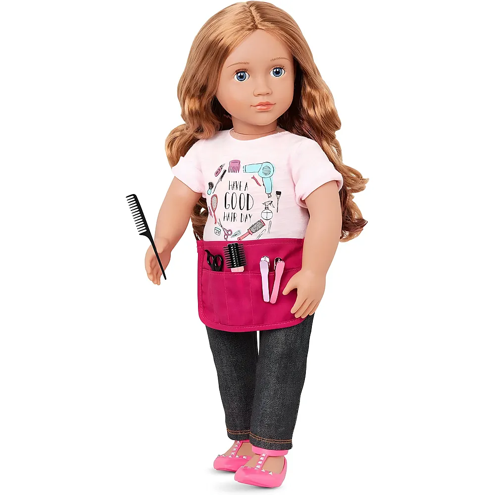 Our Generation Stylistin Sabrina mit Stylistensch�rze - 46 cm