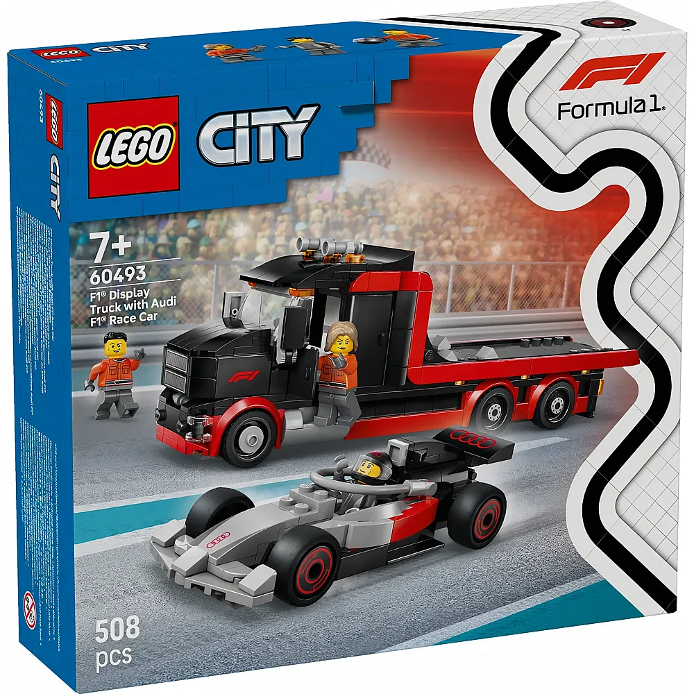 LEGO City Formula1 F1 Truck mit Audi F1 Rennwagen 60493