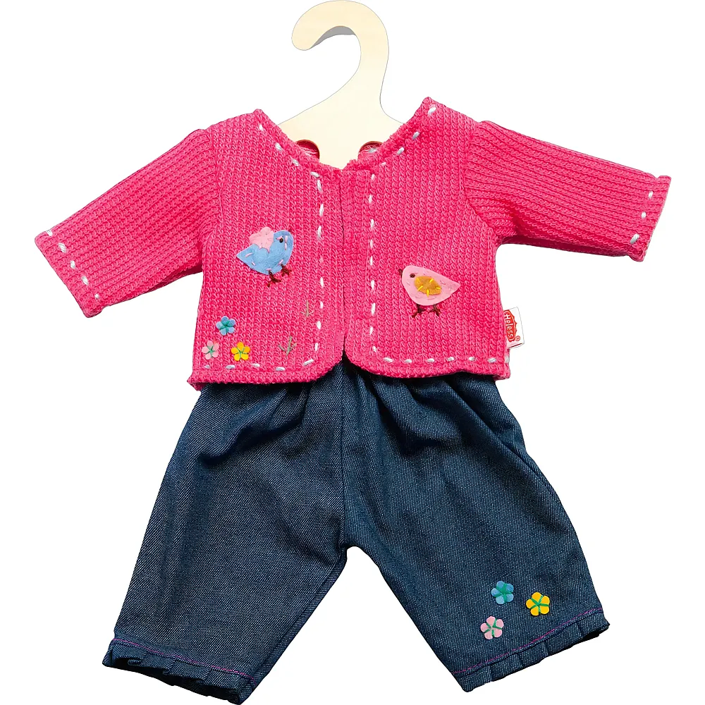 Heless Jacke mit Jeans Pink - 35 - 45 cm - Puppenkleider