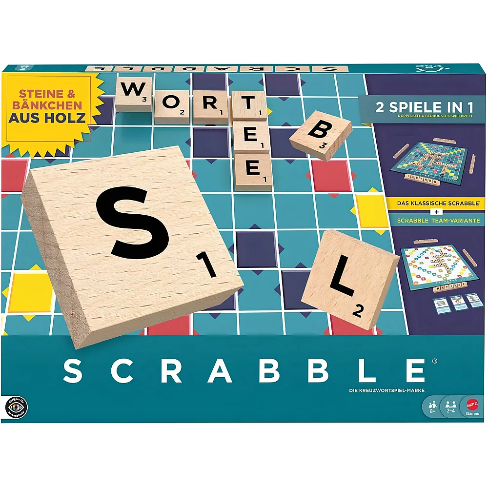 Mattel Games Scrabble Brettspiel DE