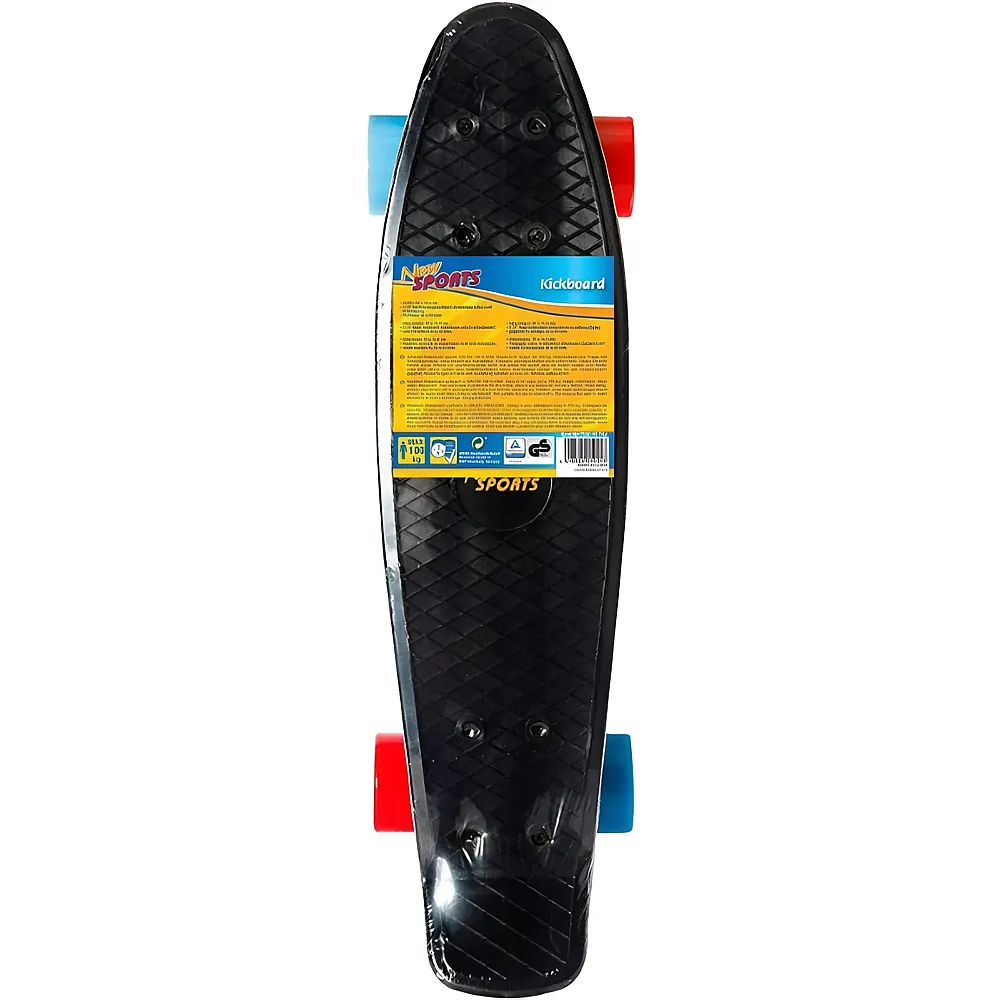 New Sports NSP Kickboard,schwarz blau/orange,ABEC 7