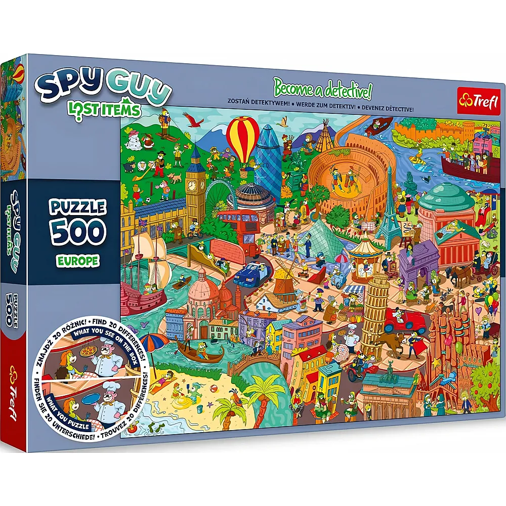Trefl Puzzle Spy Guy Lost Items: Europa 500Teile
