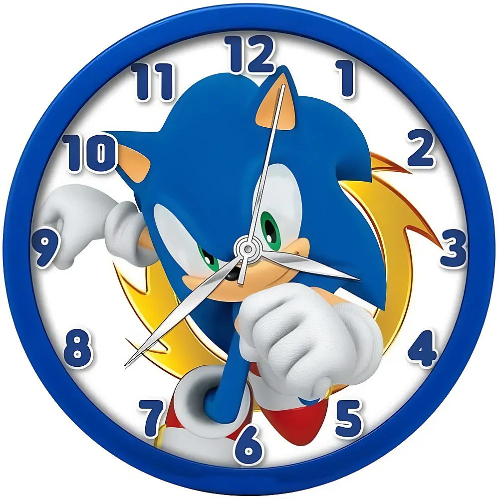 Kids Licensing Sonic The Hedgehog Wanduhr 50cm
